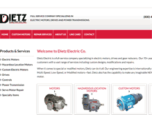 Tablet Screenshot of dietzelectric.com